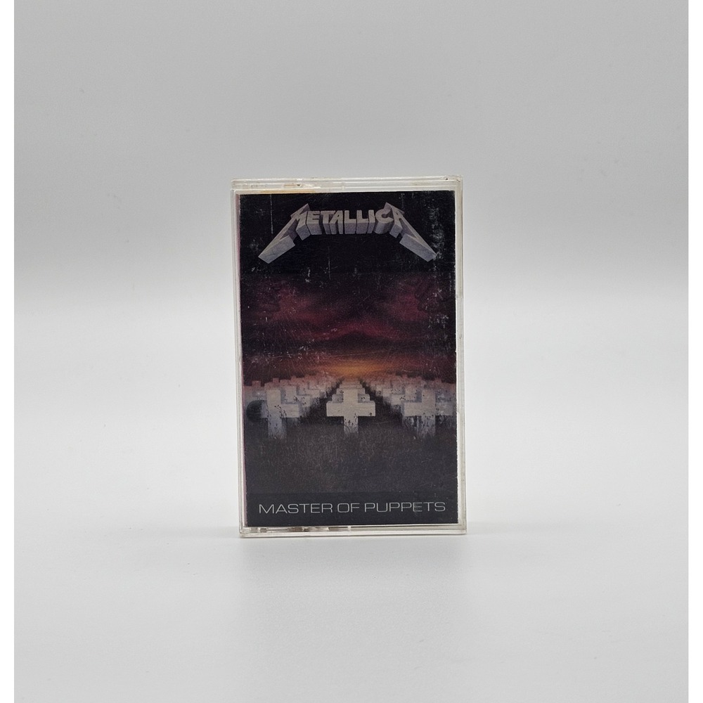 Metallica Master Of Puppets Cassette Tape 1986 Megaforce Records Elektra